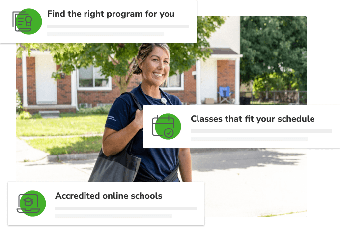 Nurse standing outside smiling
