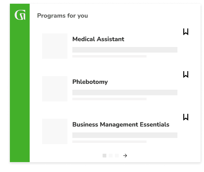 Programs for you: Medical Assistant, Phlebotomy, Business Management Essentials