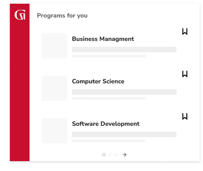 Programs for you include Business Management, Computer Science, Software Development and more.