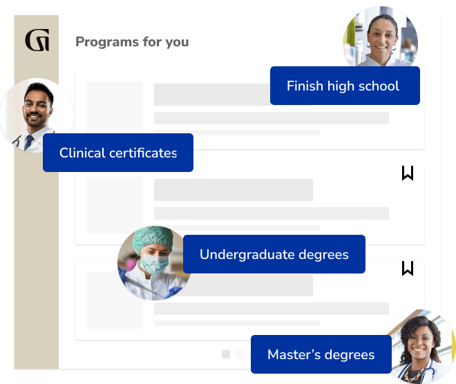 Finish high school, clinical certificates, undergraduate degrees, and master's degrees