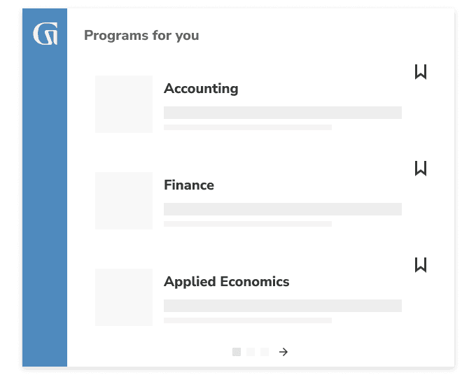 Programs for you: accounting, Finance, Applied Economics