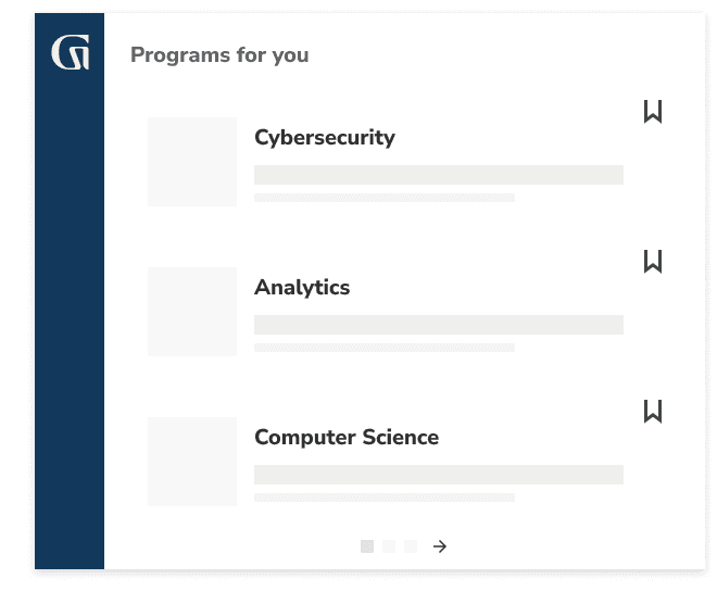 Programs for you: Cybersecurity, Analytics, Computer Science