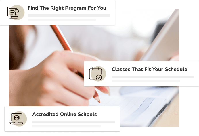 Find the right program for you, Classes that fit your schedule, Accredited online schools