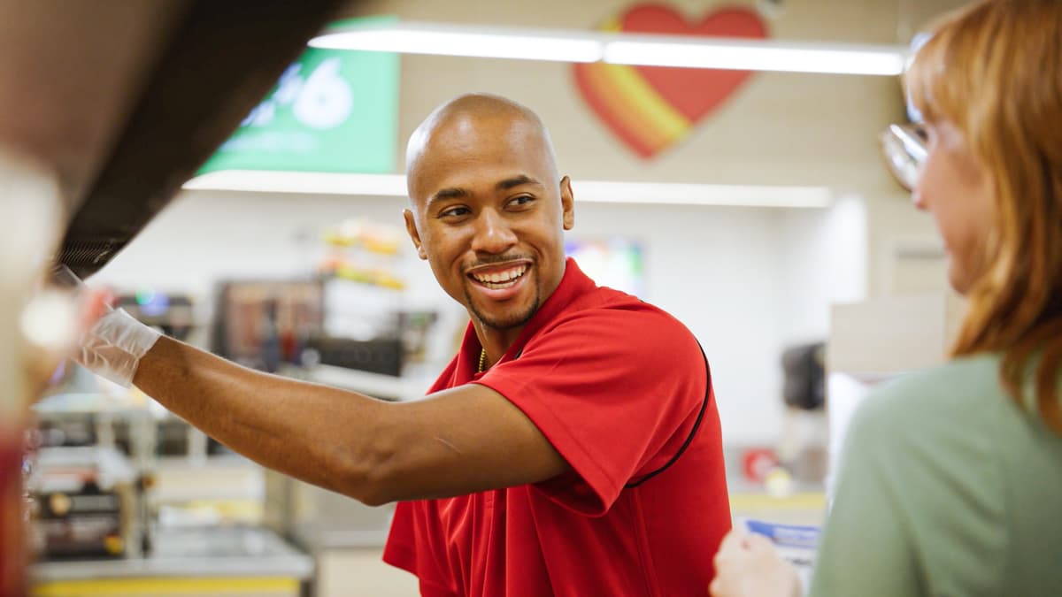 Happy people at a Love's Rest Stop
