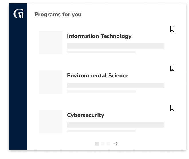 Programs for you Information Technology, Environmental Science, and Cybersecurity