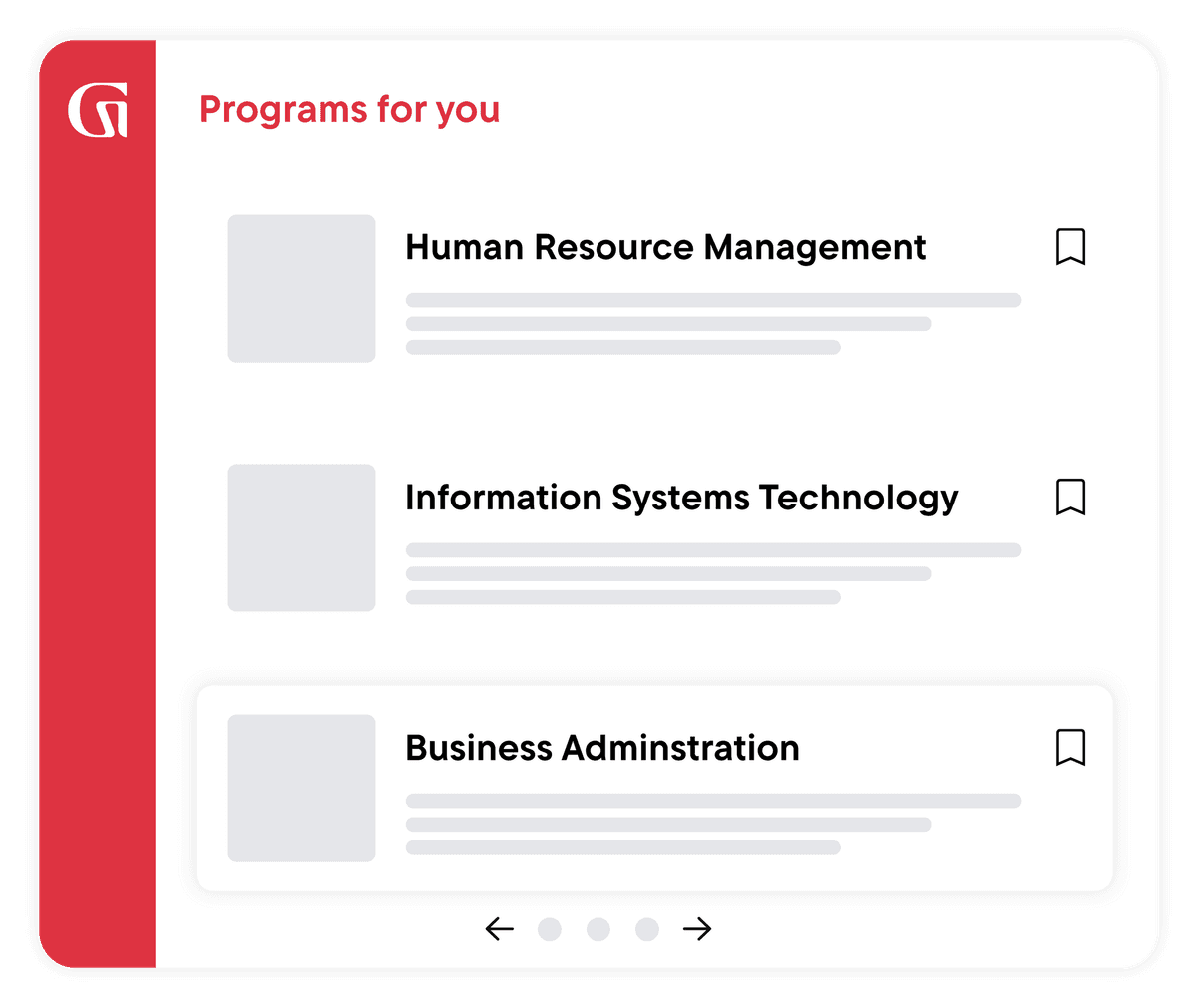 Programs for you: Human Resource Management, Information Systems technology, Business Administration