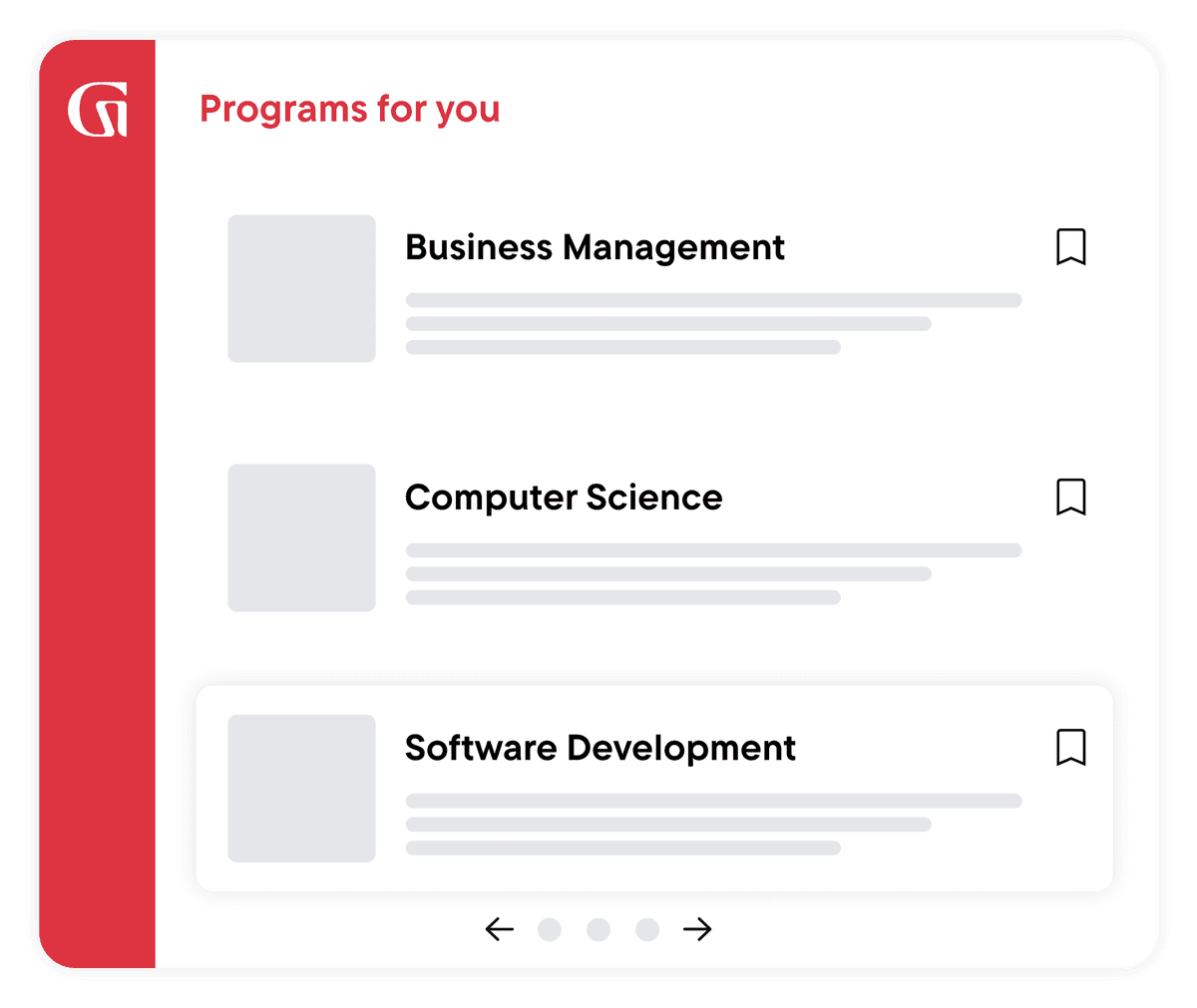 Programs for you: Business Management, Computer Science, Software Development