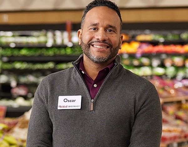 Smiling retail worker