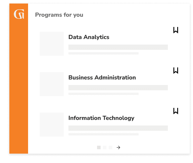 Programs for you: Data Analytics, Business Administration, Information Technology