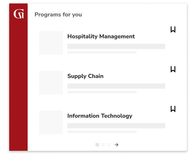 Programs for you: Hospitality Management, Supply Chain, Information Technology