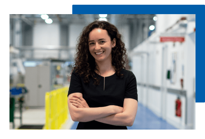 Woman smiling at camera