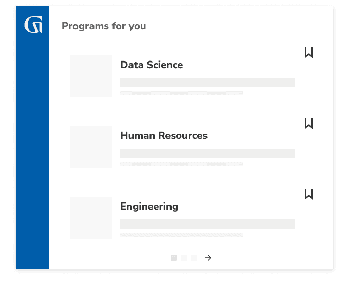 Programs for you: Data Science, Human Resources, Engineering