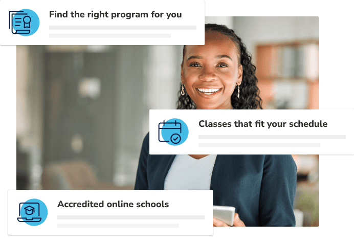 Find the right program for you, Classes that fit your schedule, Accredited online schools