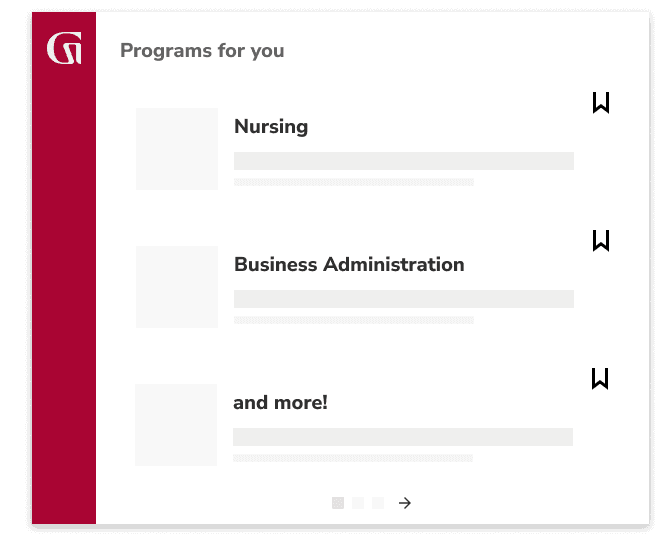 Programs for you: Nursing, Business Administration, and more!